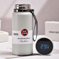 316 Stainless Steel Vacuum Insulated Water Bottle with Strap, Large Capacity Portable Sport Thermos for Outdoor Activities
