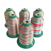 Fade-Resistant High-Strength Polyester Rainbow Sewing Thread for Handicrafts and Embroidery
