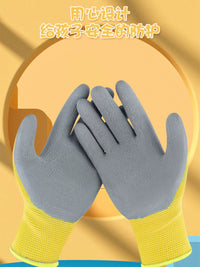 Kids' Ice Skating Protective Gloves - Anti-Slip, Cut-Resistant, Waterproof, Thickened for Figure Skating