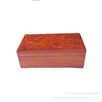 Rosewood Jewelry Box with Lid for Desktop Storage and Gifting