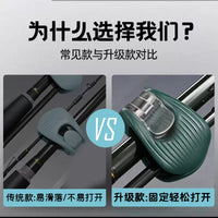 Lure Rod Clip Line Organizer Fishing Rod Holder with Two-Gear Adjustment and Storage Clip