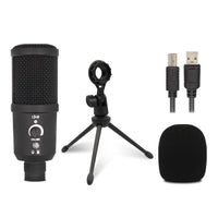 Bluetooth USB Wired Condenser Microphone for Live Streaming, Gaming, Karaoke, and Recording
