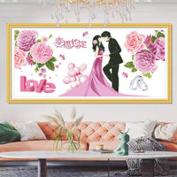 2026 New Cross Stitch Kit "Happiness Agreement" for Wedding Gift