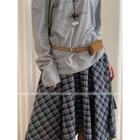 Women's Suede Retro Belt Bag with Multi-Hole Square Pouch for Jeans
