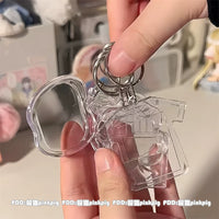 DIY Acrylic Transparent Keychain Blanks for Photos and Crafts