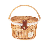 Cartoon Multifunctional Electric Bicycle Front Basket Storage with Lid