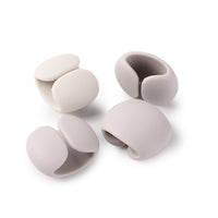 Self-Adhesive Oval Cable Clips for Desktop Data Cable Management