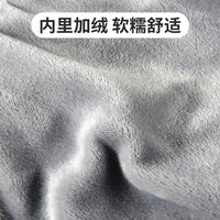 Unisex Double-Layer Fleece Lined Knitted Neck Warmer for Winter