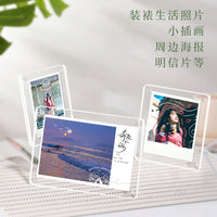 Magnetic Acrylic Photo Frame for Instant Prints and Small Cards