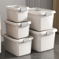Thickened Household Storage Box with Lid, Large Plastic Organizer for Sundries and Toys, Multi-size