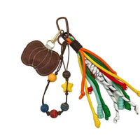 Creative Pumpkin Wool Felt Keychain Pendant DIY Phone Charm Braided Rope Keyring