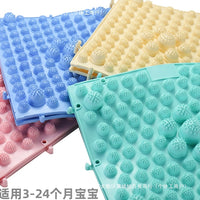 Baby Sensory Acupressure Mat Soft Silicone Tactile Training Pad for Infants and Toddlers