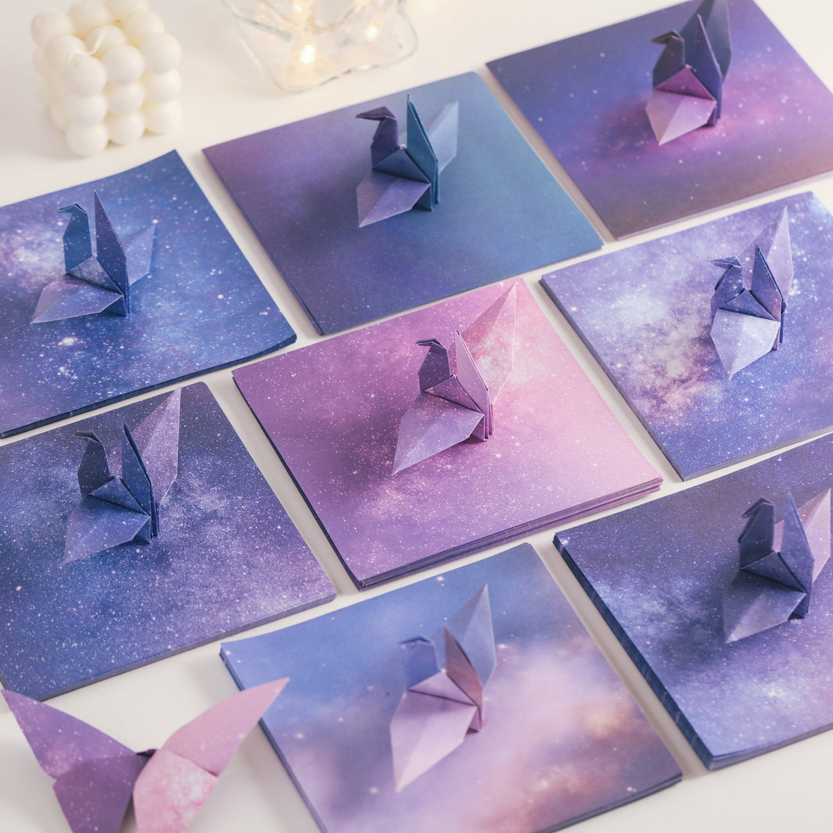 Origami Paper Set for Crafts, Starry Sky & Constellation Patterns, 200 Sheets