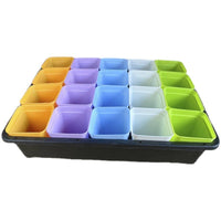 20-Cell Seedling Tray with Drainage for Succulents and Plants