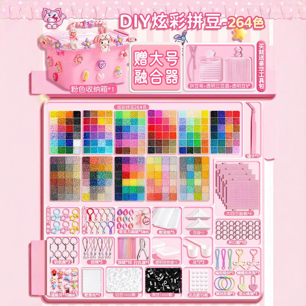 Perler Beads Kit with Tools and Accessories for DIY Pixel Art Crafts