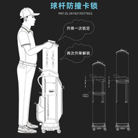 HELIX Golf Travel Bag with Anti-Collision Lock and Ventilation for Men and Women
