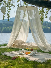 Outdoor Portable Dome Mosquito Net for Camping & Picnics, Hanging Canopy for Beds, Insect Protection