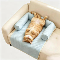 Pet Cooling Sofa Bed for Cats and Dogs, Breathable Summer Mat