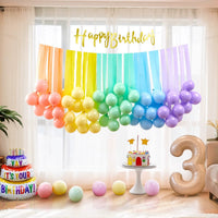 Balloon Tassel Streamer Crepe Paper Set for Graduation, Birthday, and Event Decoration