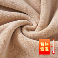 Winter Lambswool Thermal Underwear Set for Men and Women, Fleece Lined Thickened Mid-Neck Warm Base Layer