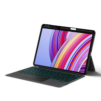 Keyboard Case for Redmi Pad Pro 12.1-inch Tablet, Detachable PU Leather Cover