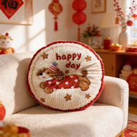 Cute Cartoon Butterfly Round Chair Cushion for Kids and Home Tatami Floor Mat
