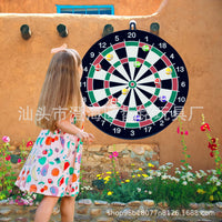 Kids Sticky Ball Dart Board Game Set - Foldable Steel Ring Target with Sticky Balls for Parent-Child Interaction