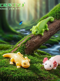 Realistic Hexagonal Dragon Lizard Figurines for DIY Micro Landscape Decor