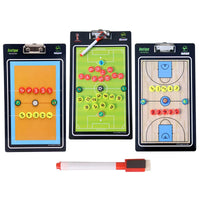 Magnetic Coaching Board for Basketball, Volleyball, and Soccer - Erasable Tactic Clipboard with Large Pieces
