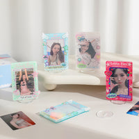 Ins Korean Style Star Acrylic Desktop Photo Frame for 3-inch Cards, Student Desk Decoration
