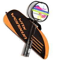 Winnison Carbon Fiber Badminton Racket Set - Ultralight Training Racket for Adults - Durable Aluminum-Carbon Integrated Design