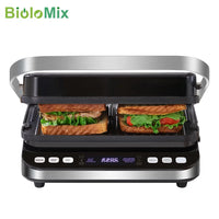 Biolomix Smart Automatic Steak Grill and Waffle Maker with Electric Griddle Function