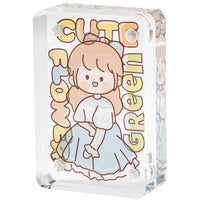 Mini Transparent Acrylic DIY Guka Card Holder Set with Stickers and Quicksand
