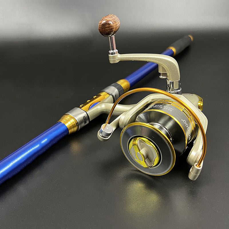 Hard Carbon Fiber Sea Fishing Rod Set with Casting Reel