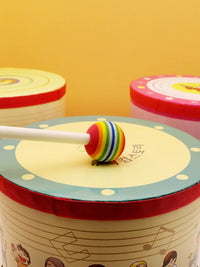 Orff Percussion Instrument Floor Drum Set for Kids, Kindergarten Performance Drum