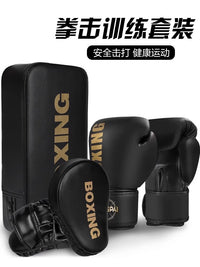 Boxing Gloves Mitts and Kick Pads Set for Adults and Kids - Professional Training Equipment