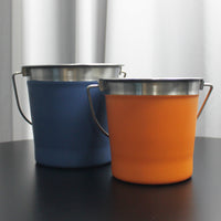 Stainless Steel Ice Bucket with Handles, Portable for Bar, Outdoor, Camping, Beer
