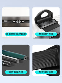 Portable Hard Shell Fishing Rod Bag Lightweight Waterproof Multi-functional Storage Case