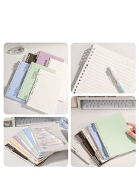 Deli B5/A4 Detachable Coil Notebook for Students, Thickened Loose-Leaf Journal with Lined Pages