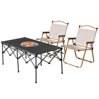 Portable IGT Aluminum Folding Table for Outdoor Grilling & Camping