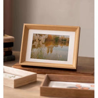 Wooden Photo Frame for Tabletop or Wall Mounting, Walnut/Wood Grain Finish, Multiple Sizes