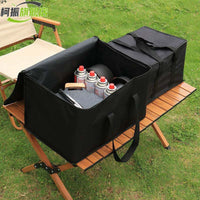 Outdoor Camping Picnic Storage Bag Waterproof Multi-functional Large Capacity for Cassette Stove Gas Tank Cookware
