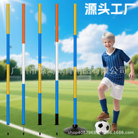 Agility Training Pole Set with Rubber Base for Soccer Drills