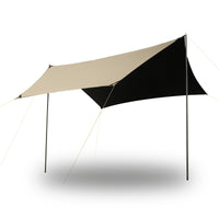 Hexagonal Blackout Tarp for Outdoor Camping, Sunshade, Rainproof, Windproof