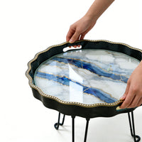 Foldable Tray Side Table for Outdoor Camping Picnic or Indoor Use