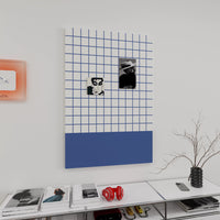 Black and White Minimalist Felt Board, 3D Cork Board Photo Wall for Kids Room Decor