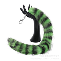 Cute Fox Tail Keychain Plush Bag Charm for Women