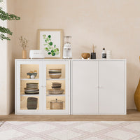 Iron Art Sideboard Storage Cabinet for Kitchen Living Room Balcony, Ultra-Thin Multi-Purpose Organizer