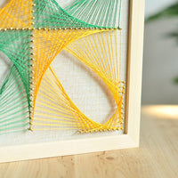 Geometric Quadrisection String Art DIY Kit