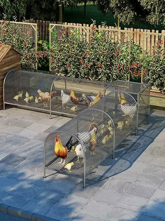 Outdoor Multi-functional Large Chicken Coop with Run and Enclosure Netting for Farm Poultry